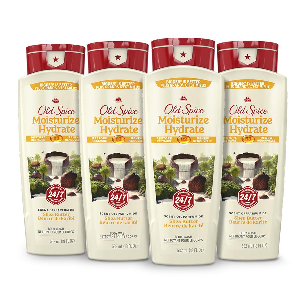 Old Spice Fr Body Wash Moisturize Shea Butter 473 mL — personal care at The Boardwalk Pharmacy, Kitchener-Waterloo