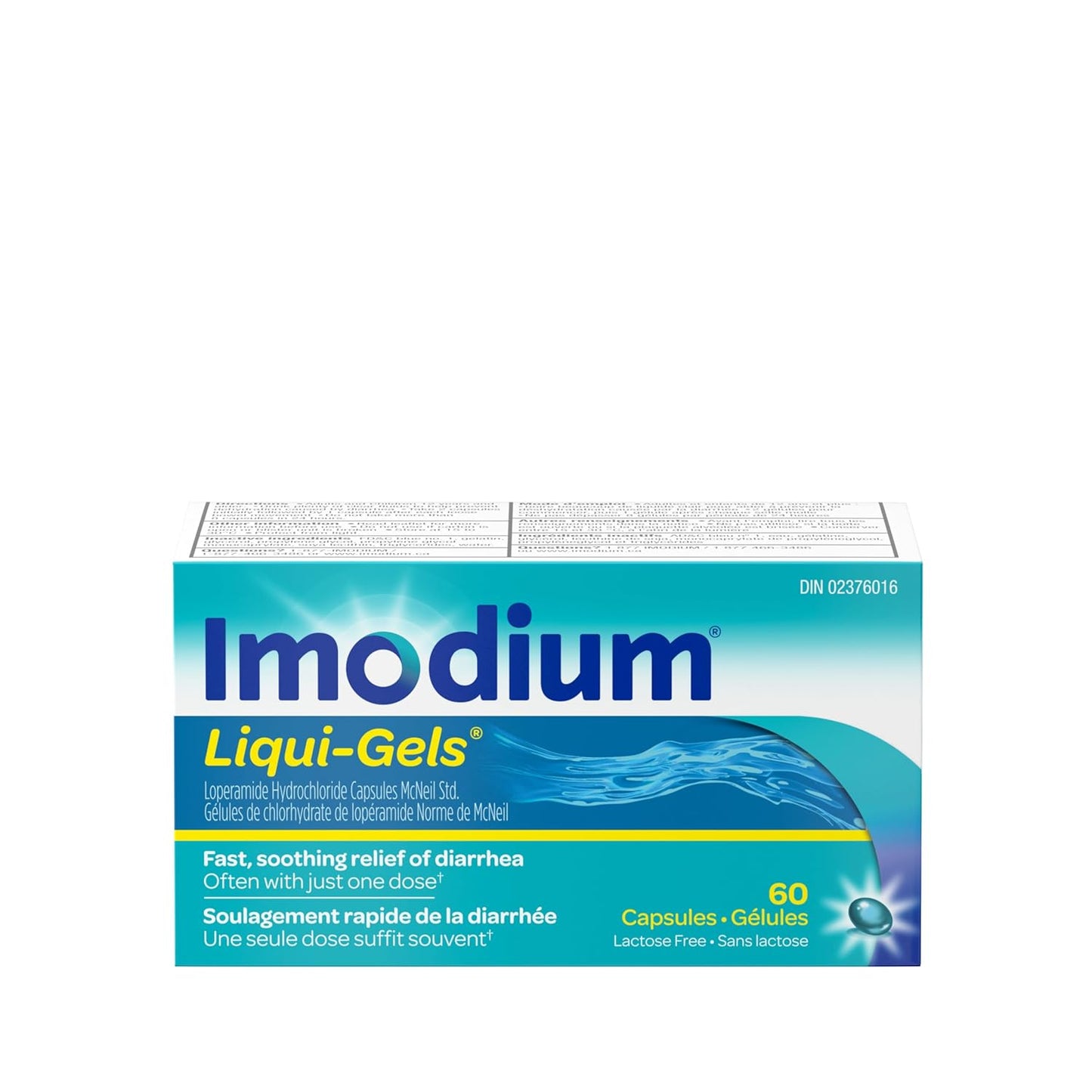 Imodium Liquid Gel Capsules 36 — stomach aid at The Boardwalk Pharmacy, Kitchener-Waterloo