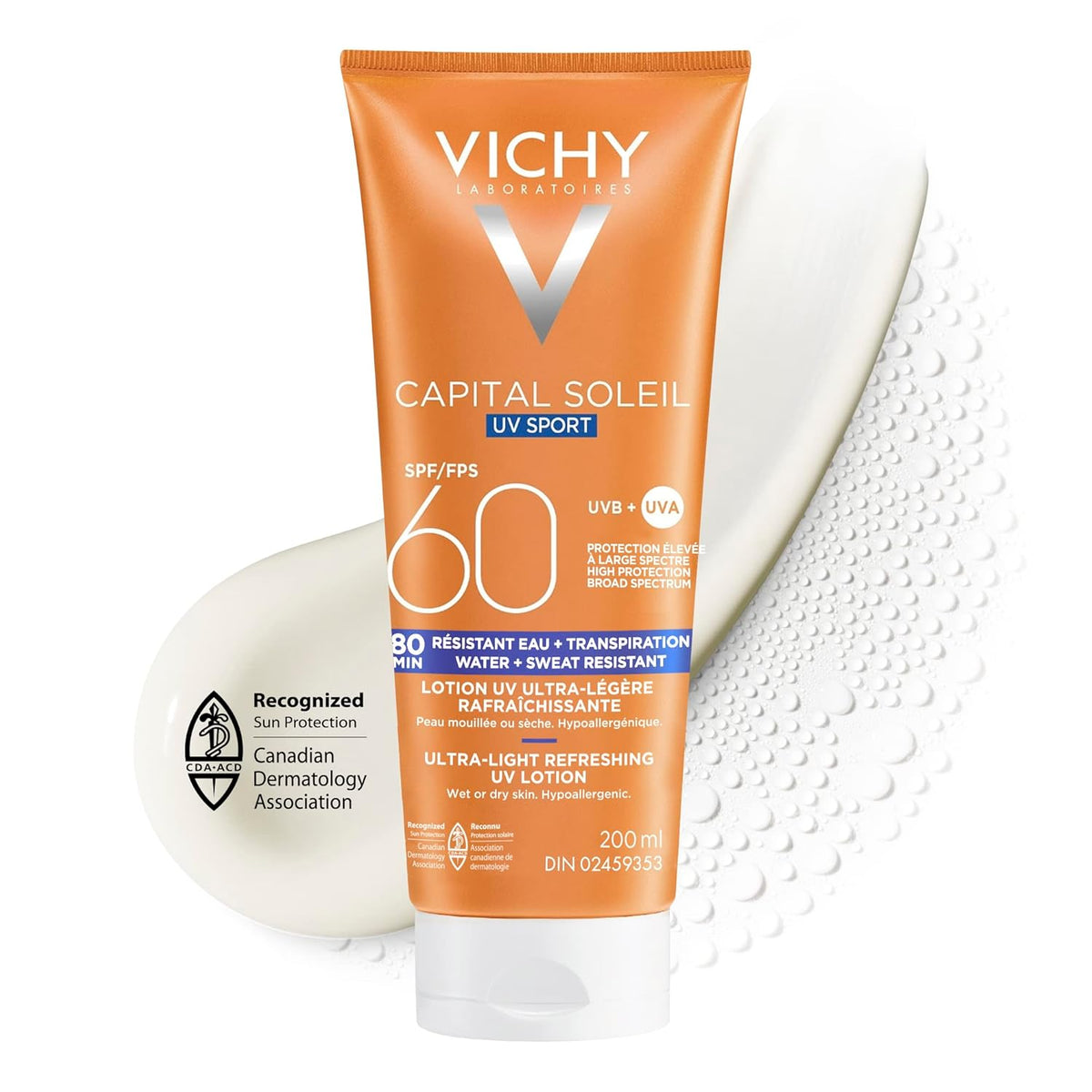 Vichy Ideal Soleil Sport Spf60 200 mL — skincare at The Boardwalk Pharmacy, Kitchener-Waterloo