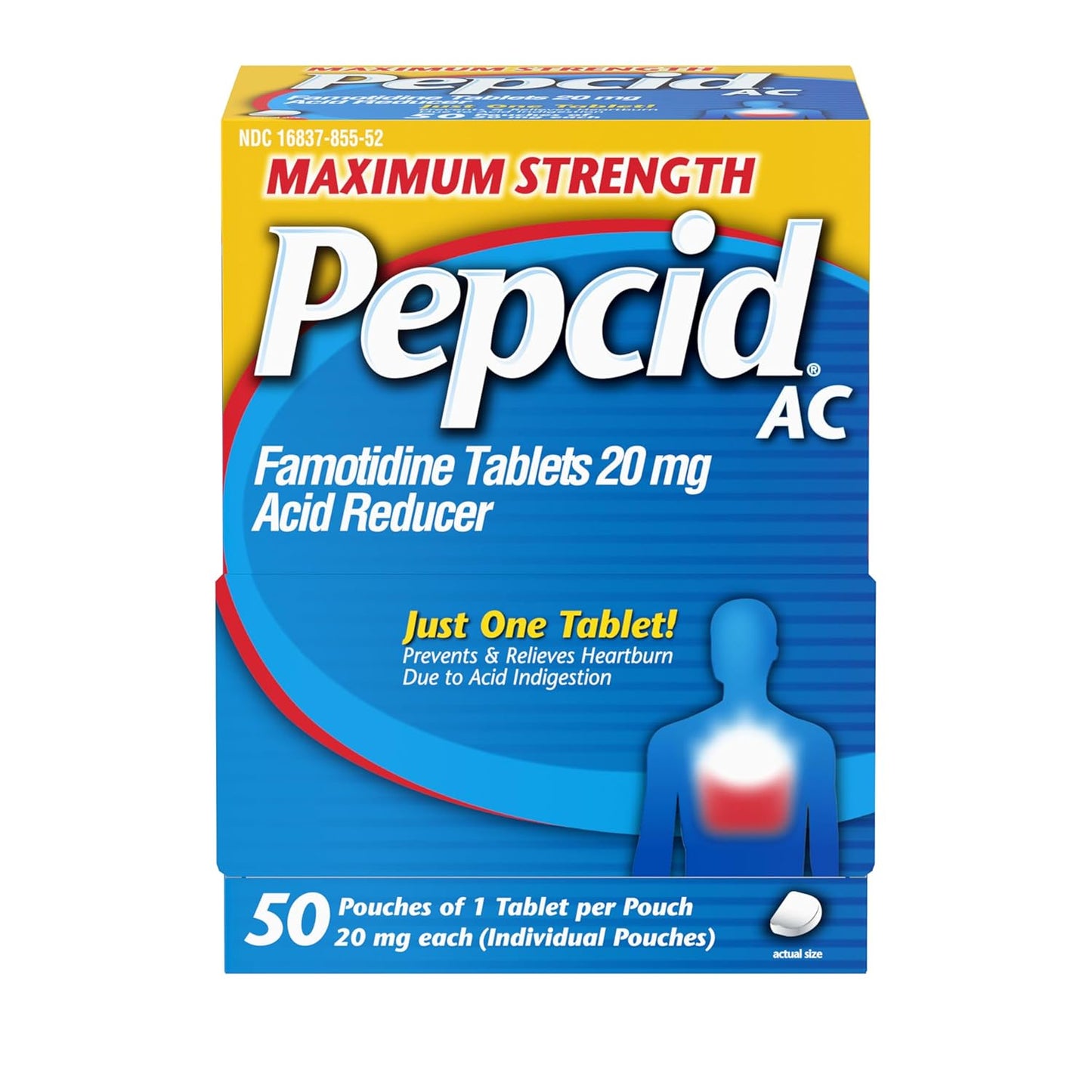 Pepcid Ac Maximum Strength 50 — stomach aid at The Boardwalk Pharmacy, Kitchener-Waterloo