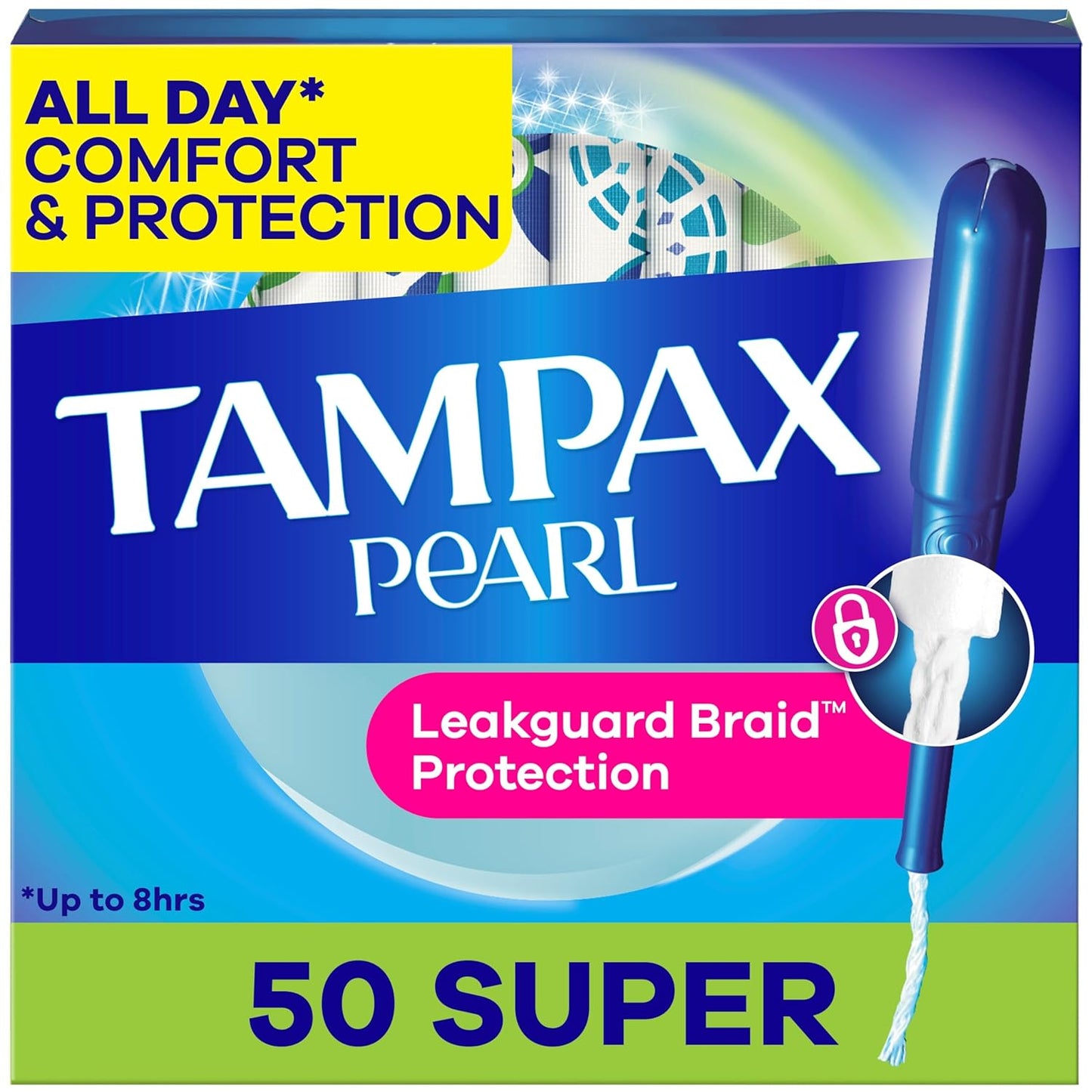 Tampax Pearl Super Unscented 50 — feminine care at The Boardwalk Pharmacy, Kitchener-Waterloo
