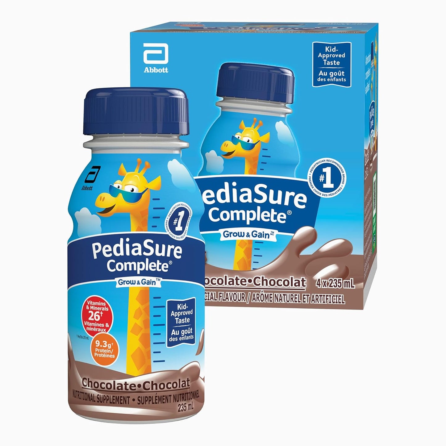 Pediasure Complete Chocolate 4x235ml — meal replacement at The Boardwalk Pharmacy, Kitchener-Waterloo
