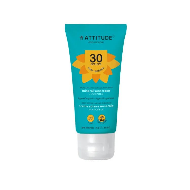 ATTITUDE SUNSCREEN MINERAL 100% FRAGRANCE/FREE 75G at The Boardwalk Pharmacy, Kitchener-Waterloo