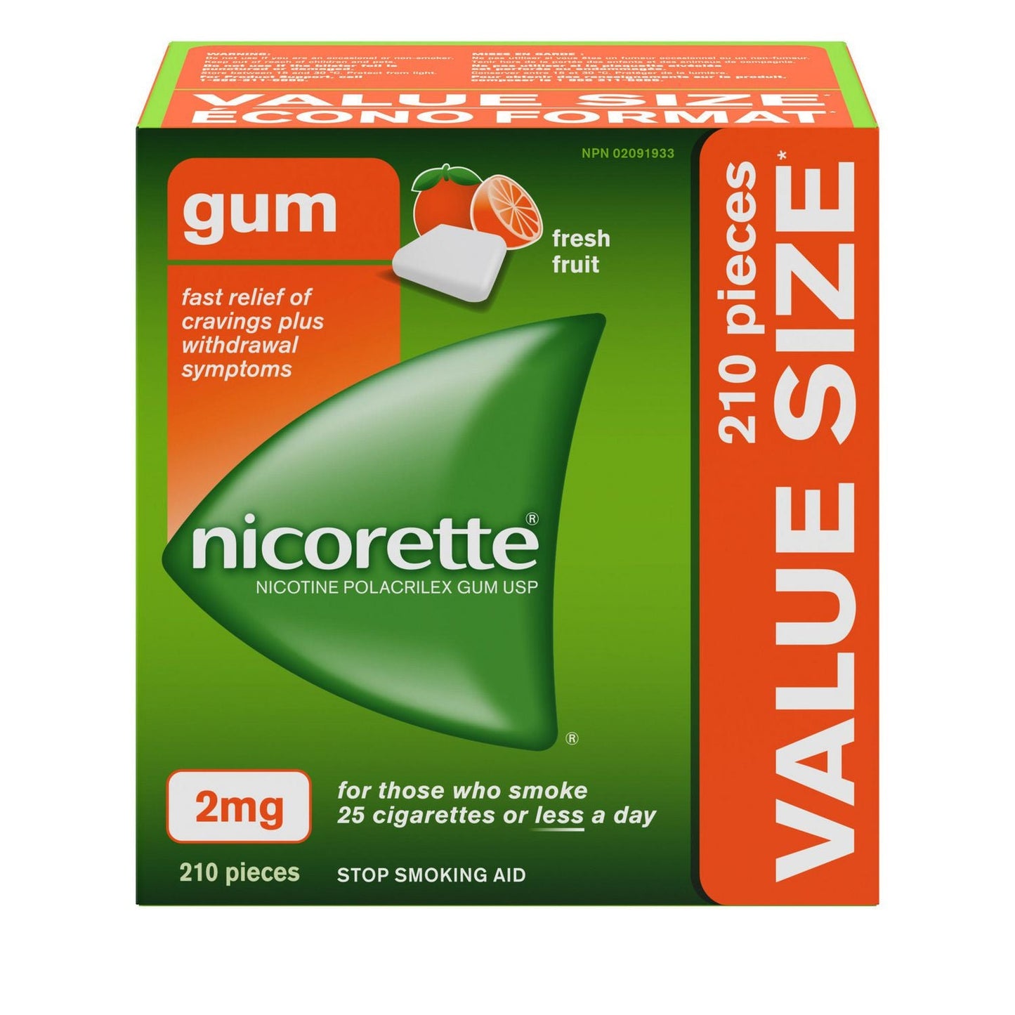 Nicorette Fresh Fruit 2MG 210's - The Boardwalk Pharmacy