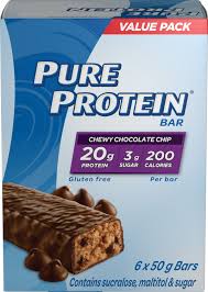 Pure Protein Chewy Chocolate Chip 6/50G — meal replacement at The Boardwalk Pharmacy, Kitchener-Waterloo