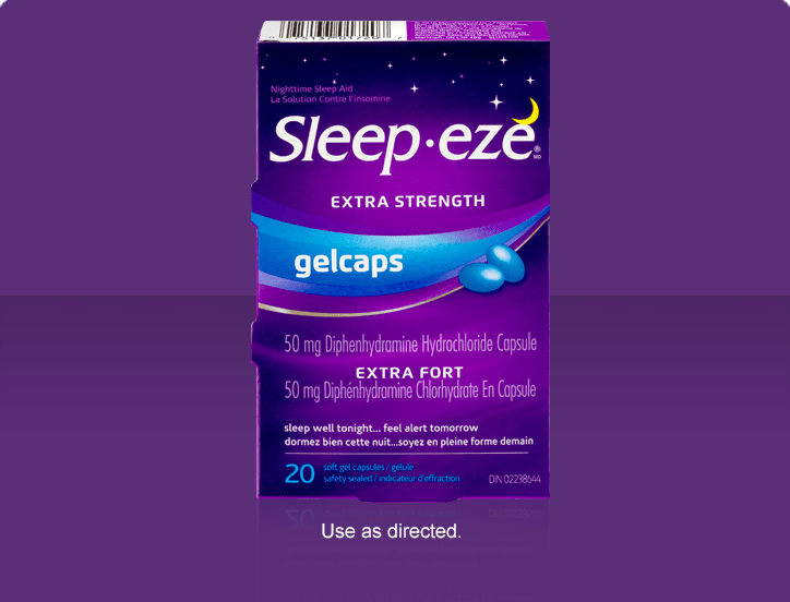 Sleep-Ez Gel Capsule X-Strong 50MG 20's — pain relief at The Boardwalk Pharmacy, Kitchener-Waterloo