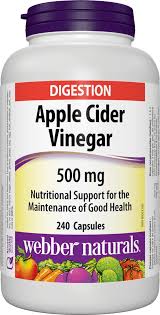 Webber Apple Cider Vinegar 500MG 240's — meal replacement at The Boardwalk Pharmacy, Kitchener-Waterloo