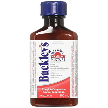 Buckley'S Mixture Cough and Congestion 100 mL — cough and cold relief at The Boardwalk Pharmacy, Kitchener-Waterloo