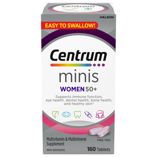Centrum Minis Tablets Women 50 + 160 — vitamin supplement at The Boardwalk Pharmacy, Kitchener-Waterloo
