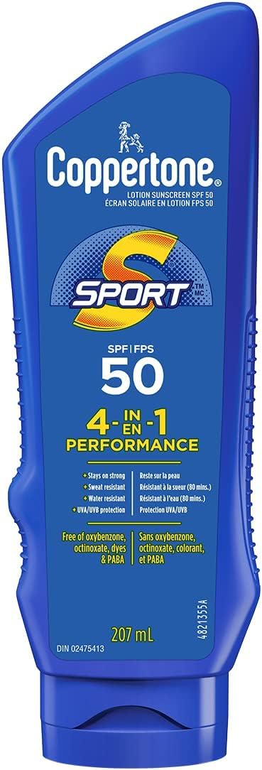 Coppertone Lotion Sport Clear SPF 50 148 mL — sun care at The Boardwalk Pharmacy, Kitchener-Waterloo