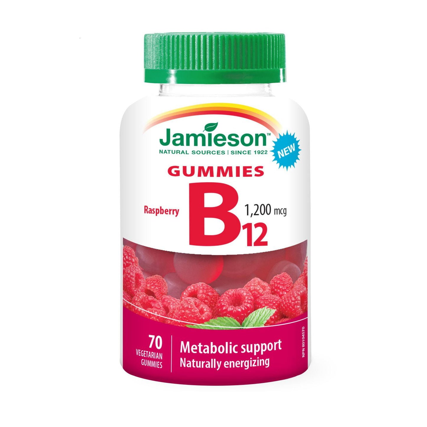 Jamieson Vitamin B12 1200 mcg Gummies 70 — vitamin supplement at The Boardwalk Pharmacy, Kitchener-Waterloo