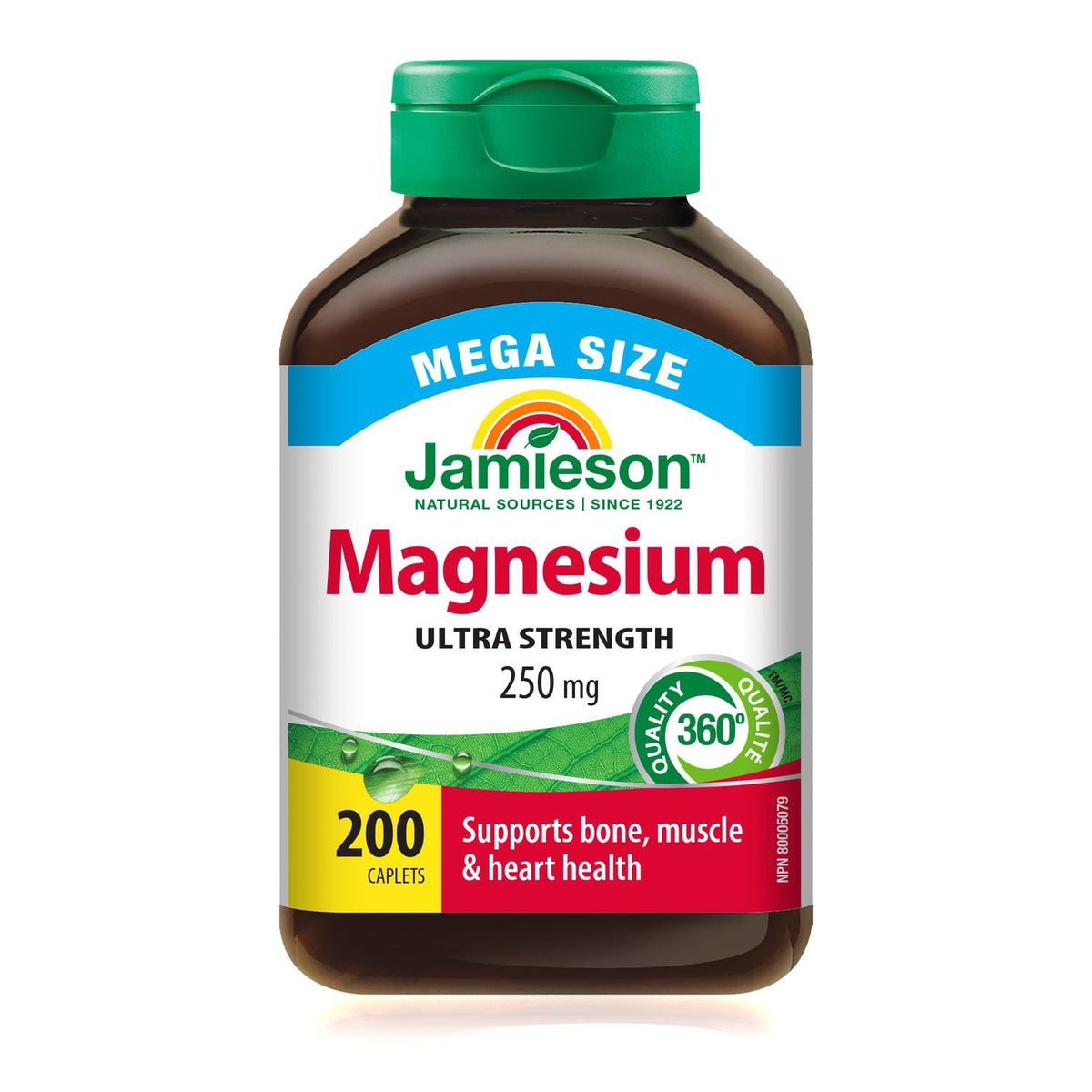 Jamieson Magnesium Caplets 250 mg 200 — vitamin supplement at The Boardwalk Pharmacy, Kitchener-Waterloo