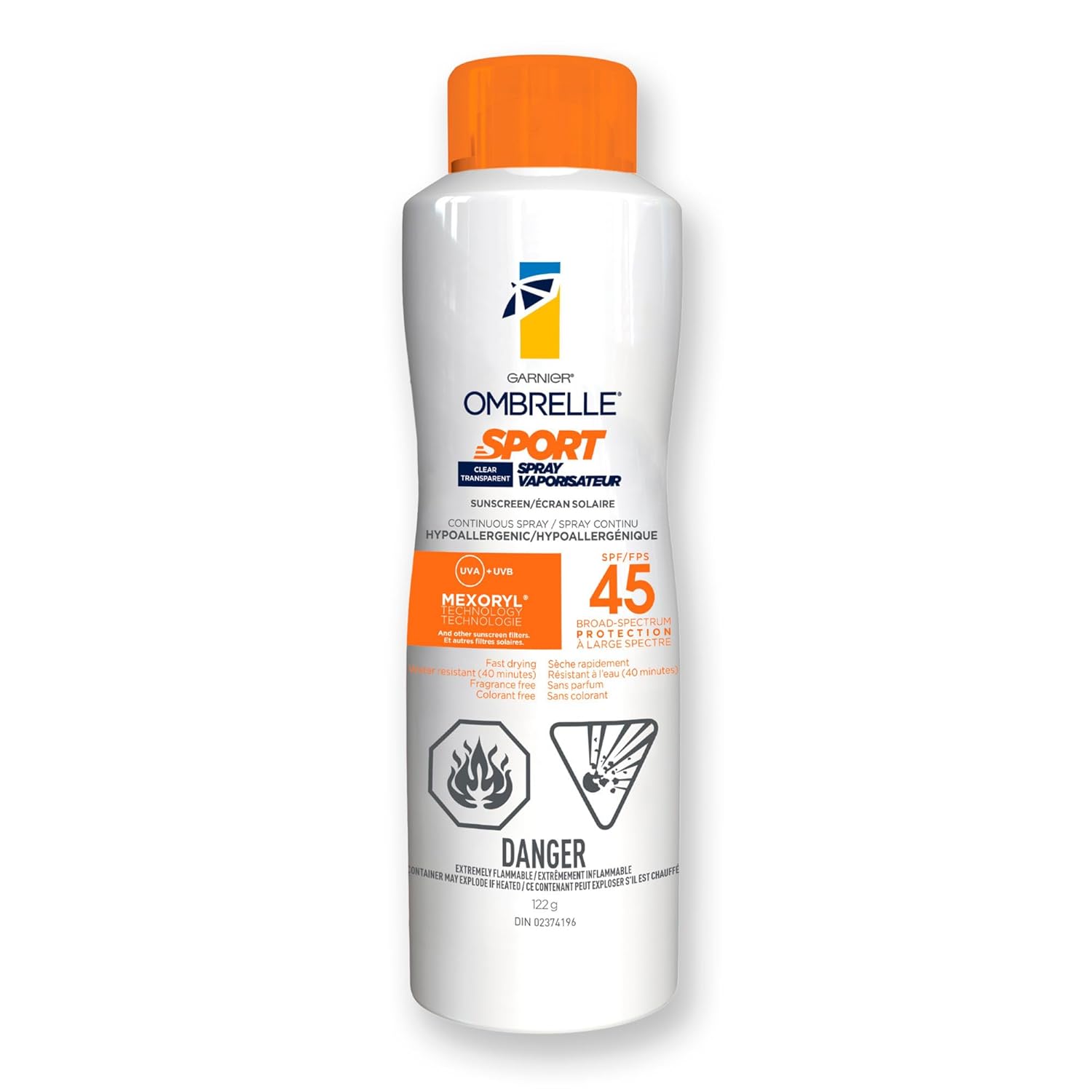 Ombrelle Sport Sp Continuous Spf45 122 g — sun care at The Boardwalk Pharmacy, Kitchener-Waterloo