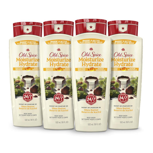 Old Spice Fr Body Wash Moisturize Shea Butter 473 mL — personal care at The Boardwalk Pharmacy, Kitchener-Waterloo
