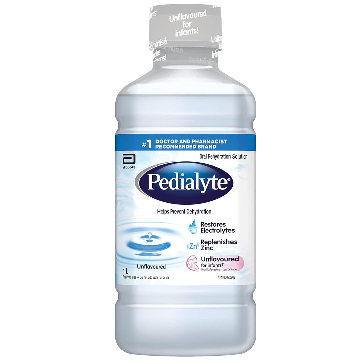 Pedialyte Solution Unflavoured 1L at The Boardwalk Pharmacy, Kitchener-Waterloo