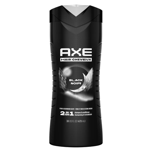 Axe Shp + Conditioner 2in1 Black 473 mL — personal care at The Boardwalk Pharmacy, Kitchener-Waterloo