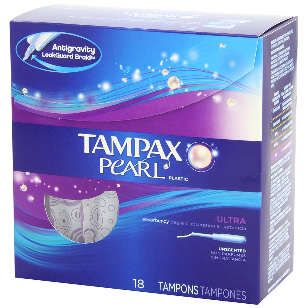 Tampax Pearl Ultra Unscented 18 — feminine care at The Boardwalk Pharmacy, Kitchener-Waterloo