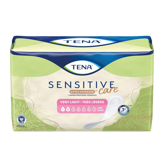 Tena Sensitive Care Liners Very Light Long 50 — incontinence at The Boardwalk Pharmacy, Kitchener-Waterloo