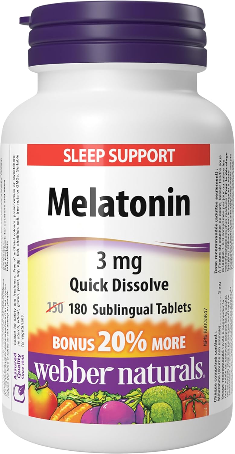 Atoma Melatonin Tablets 3 mg 100 — private label at The Boardwalk Pharmacy, Kitchener-Waterloo
