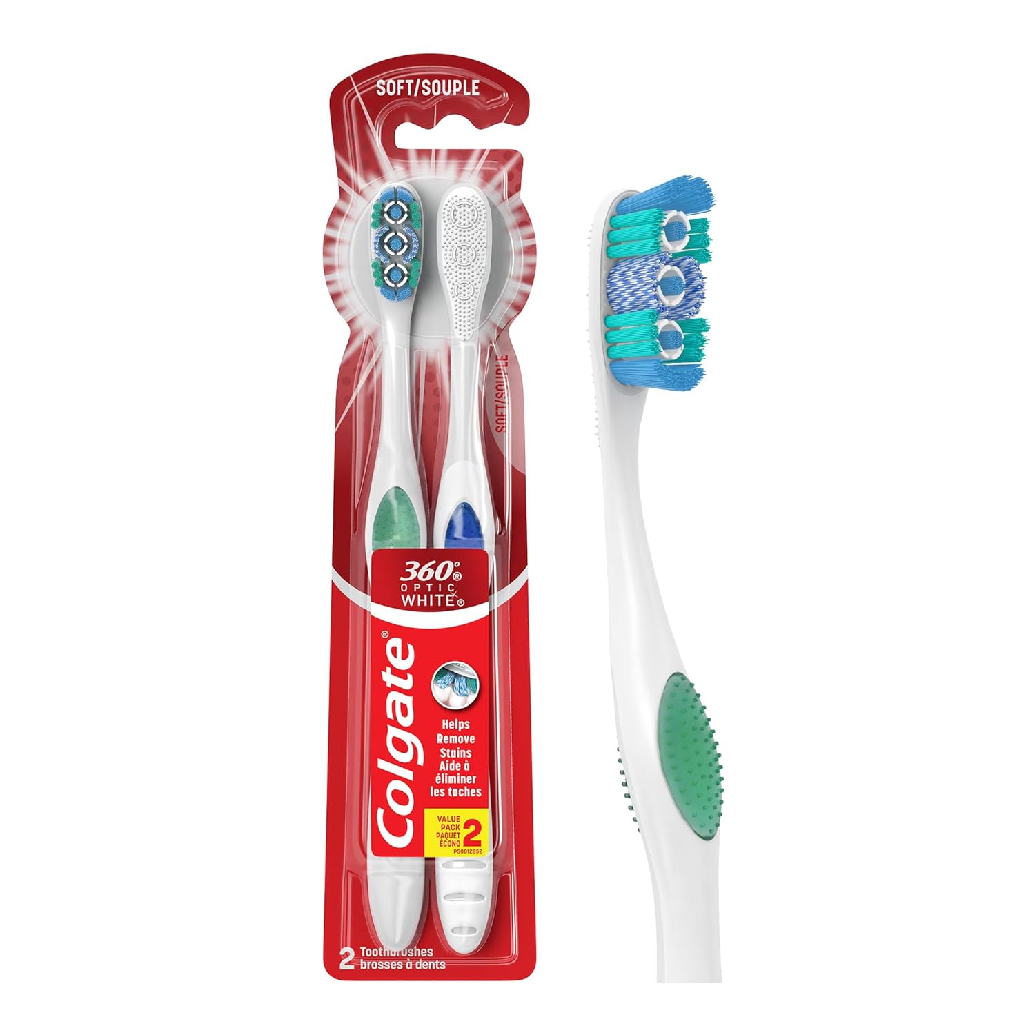 Colgate Toothbrush 360 Manual Optic White Medium — oral care at The Boardwalk Pharmacy, Kitchener-Waterloo