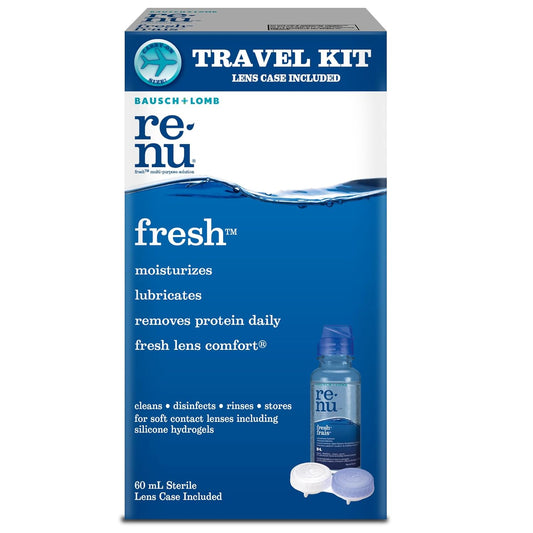 Bausch&Lomb Renu Fresh 60 mL & Lens Case Travel Kit — eye care at The Boardwalk Pharmacy, Kitchener-Waterloo
