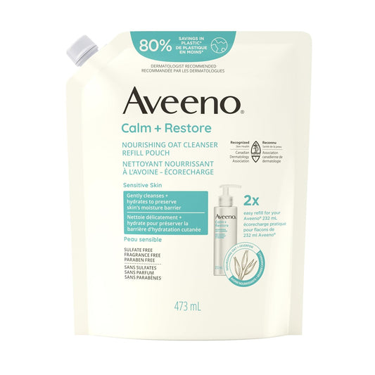 Aveeno Calm Restore Oat Cleanser 473 mL — skincare at The Boardwalk Pharmacy, Kitchener-Waterloo