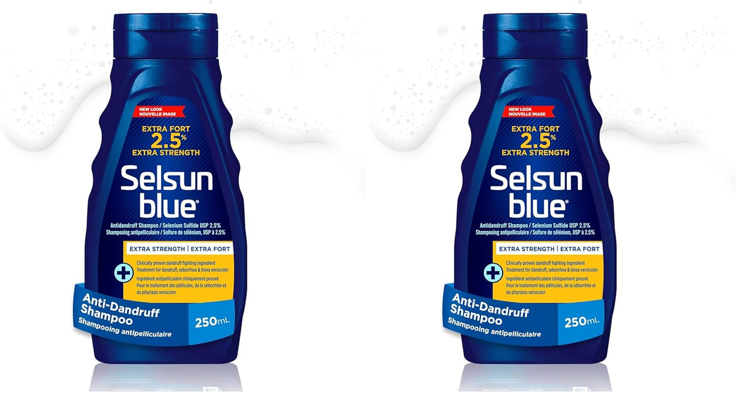 Selsun Blue Shp 2.5% 250 mL — hair care at The Boardwalk Pharmacy, Kitchener-Waterloo