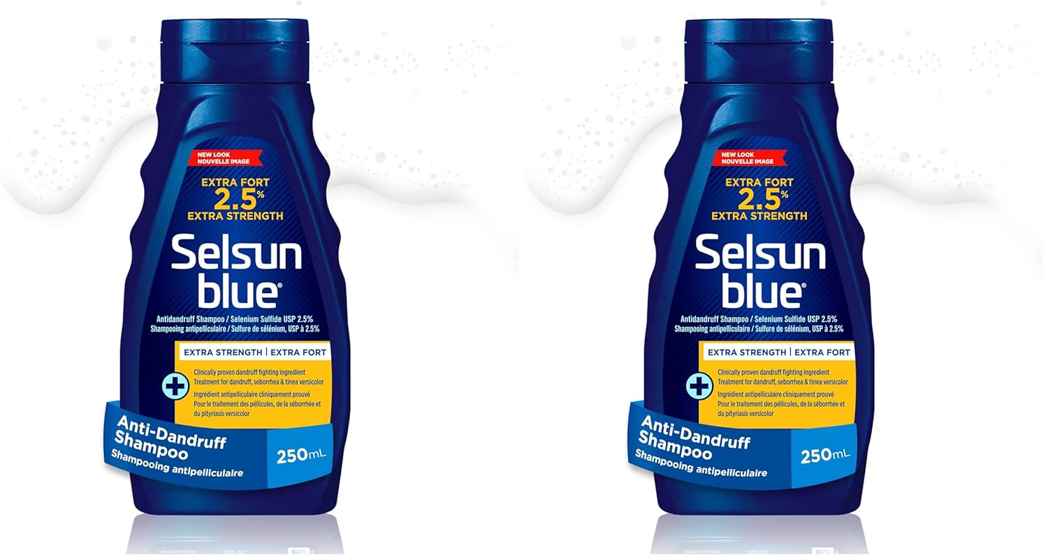 Selsun Blue Shp 2.5% 250 mL — hair care at The Boardwalk Pharmacy, Kitchener-Waterloo