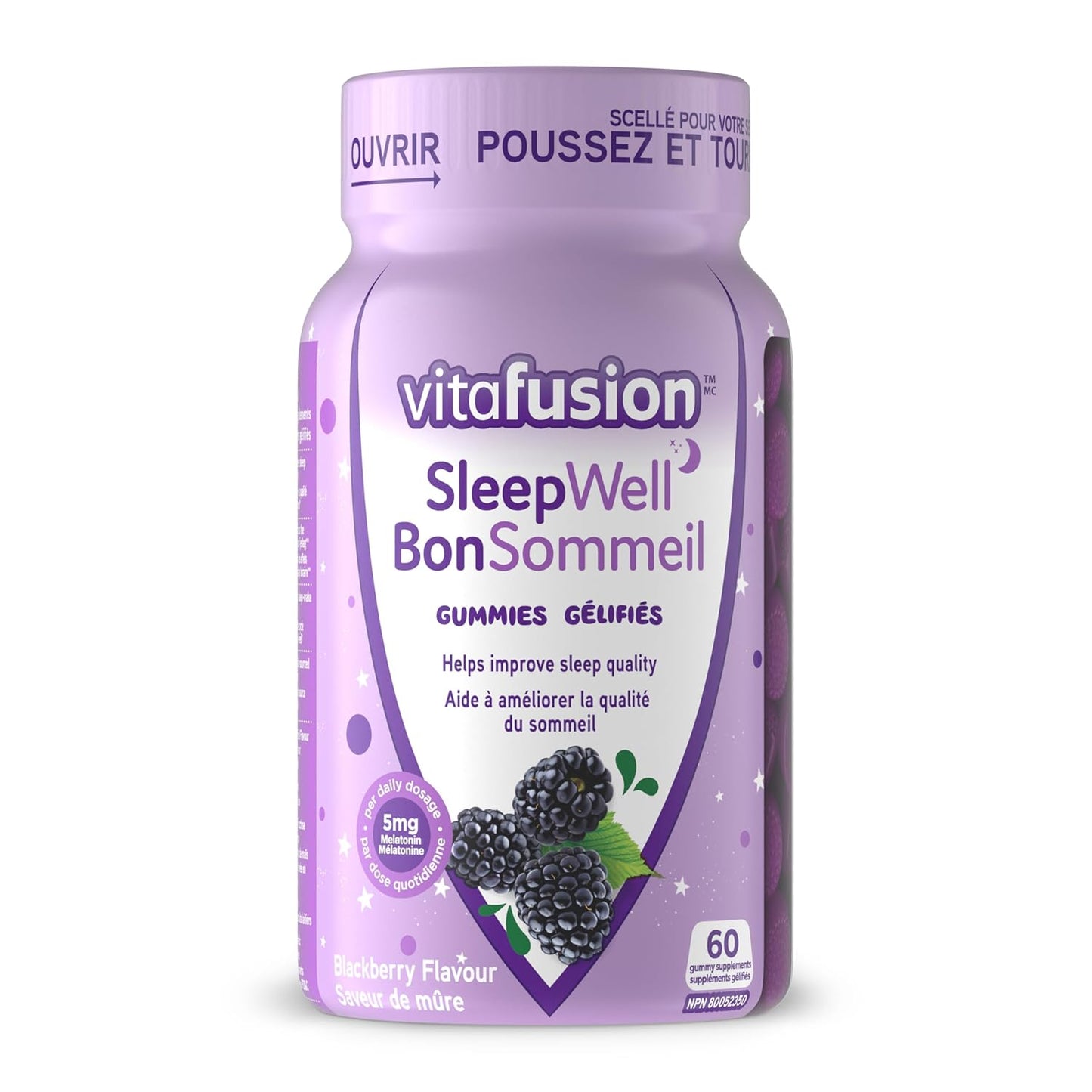 Vitafusion Sleepwell Gummy 60 — vitamin supplement at The Boardwalk Pharmacy, Kitchener-Waterloo