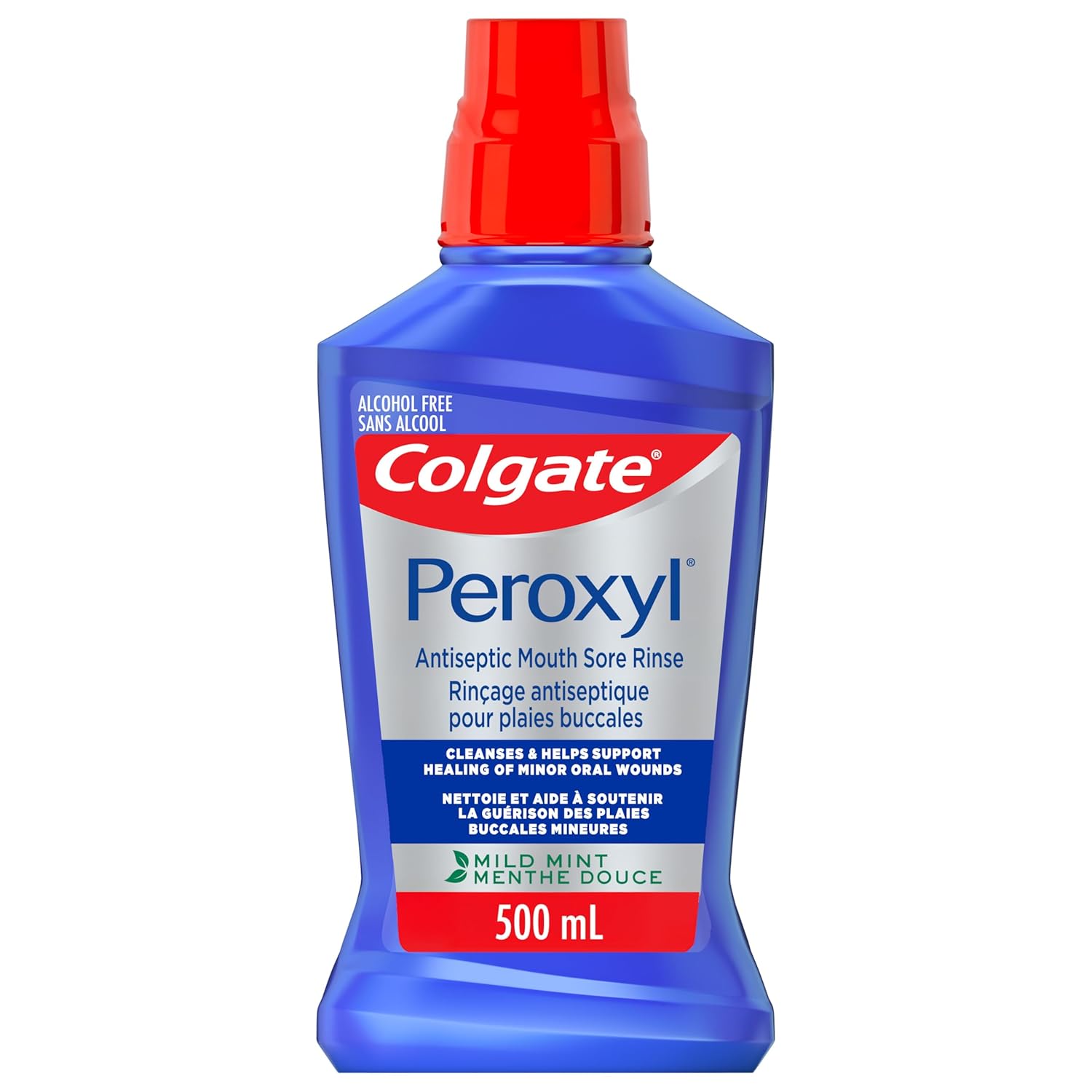 Colgate Peroxyl Rinse Alcohol Free 500 mL — oral care at The Boardwalk Pharmacy, Kitchener-Waterloo