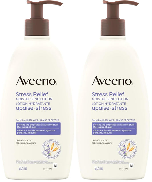 Aveeno Lotion Stress Relief Moisturizer 532 mL — skincare at The Boardwalk Pharmacy, Kitchener-Waterloo