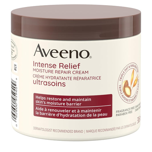 Aveeno Skin Relief Cream Fragance Free 306 mL — skincare at The Boardwalk Pharmacy, Kitchener-Waterloo