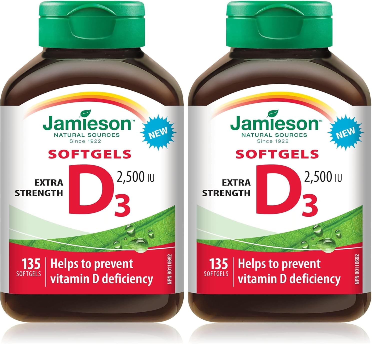 Jamieson Vitamin D 2500 IU Softgel 135 — vitamin supplement at The Boardwalk Pharmacy, Kitchener-Waterloo