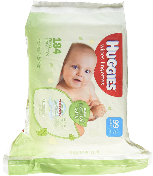 Huggies Natural Care Baby Wipes Unscented Ref 184 — baby at The Boardwalk Pharmacy, Kitchener-Waterloo