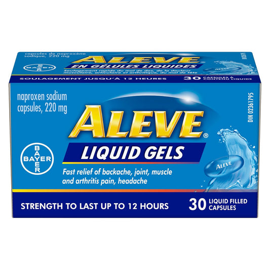 Option + Naproxen Tablets 220 mg 100 — private label at The Boardwalk Pharmacy, Kitchener-Waterloo