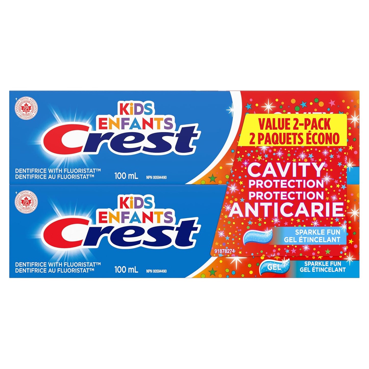 Crest Kids Cavity Protection Sparkle Fun 100 mL — oral care at The Boardwalk Pharmacy, Kitchener-Waterloo