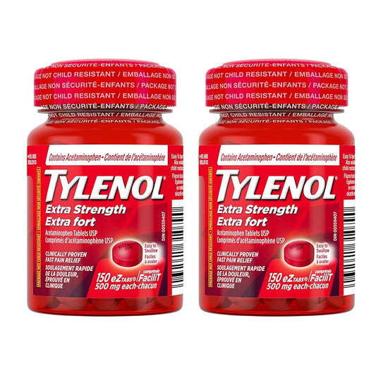 Tylenol Extra Strength Easy Tablets 500 mg 50 — pain relief at The Boardwalk Pharmacy, Kitchener-Waterloo