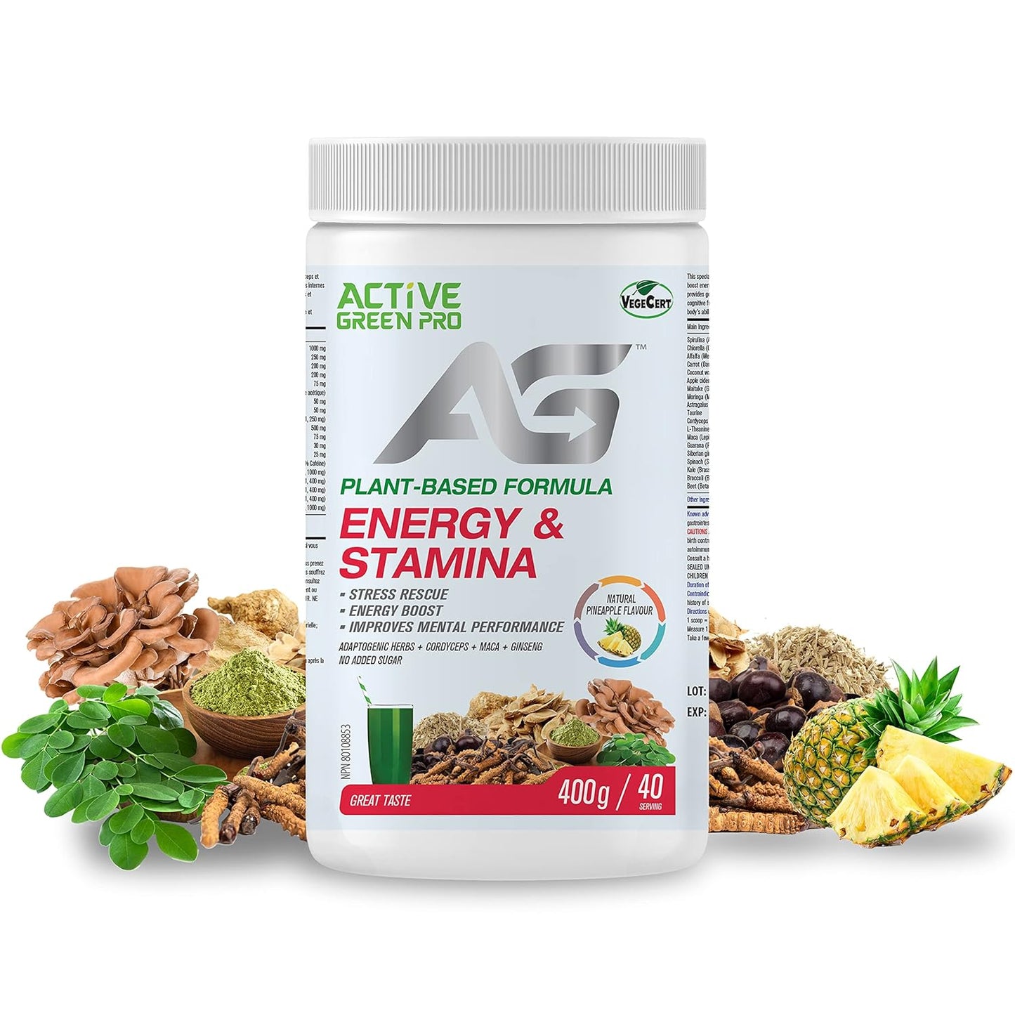 Jamieson Energy & Adaptogen Booster Powder 105 g — vitamin supplement at The Boardwalk Pharmacy, Kitchener-Waterloo