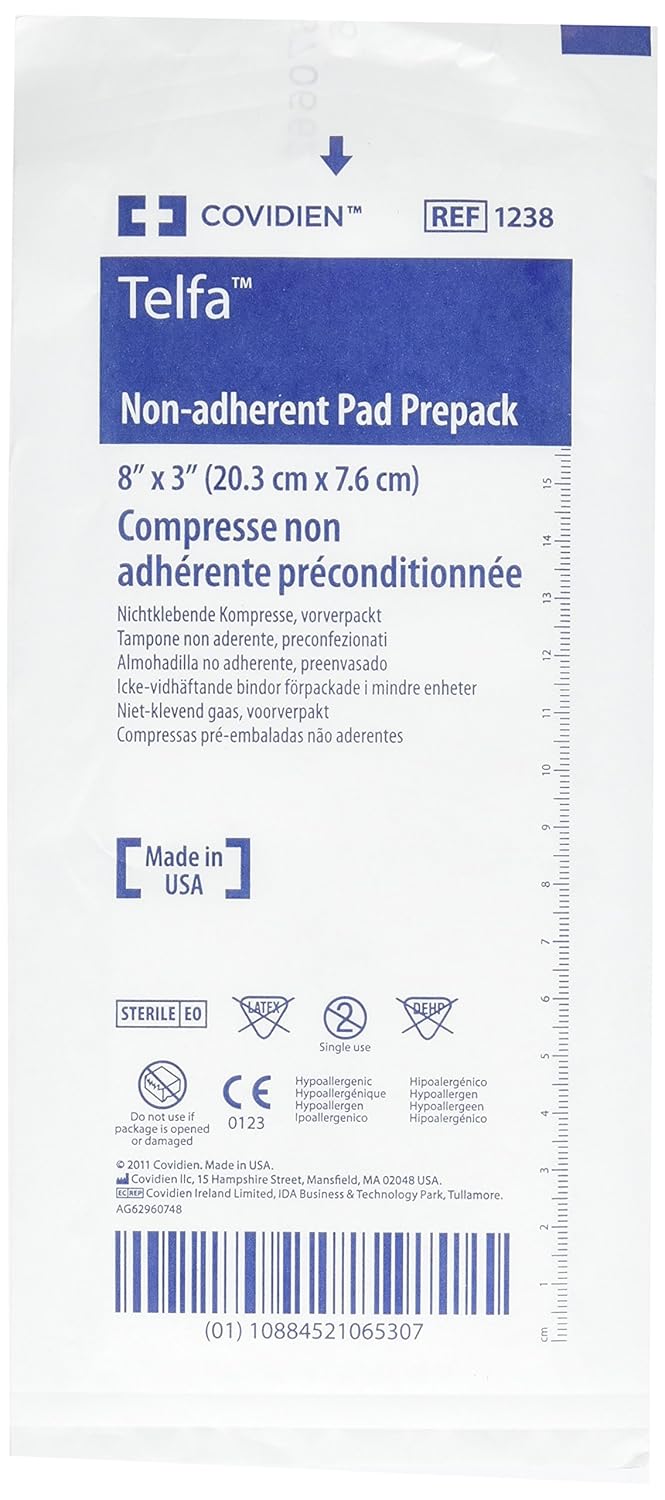 Dressing Telfa 3" X 8" 50/Box — foot care at The Boardwalk Pharmacy, Kitchener-Waterloo