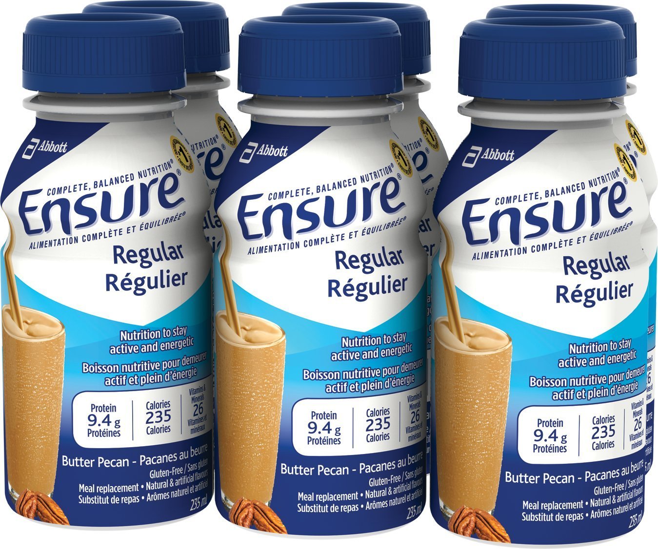 Ensure Liquid Butter Pecan 6x235ml — meal replacement at The Boardwalk Pharmacy, Kitchener-Waterloo