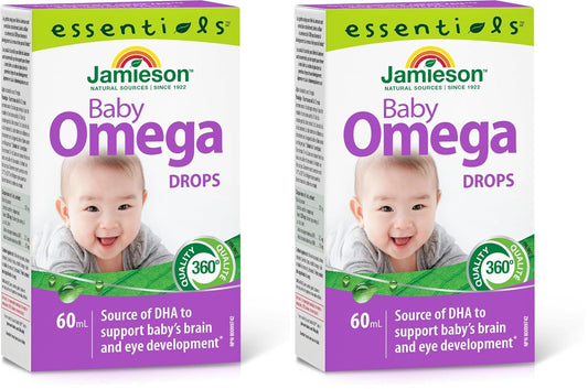 Jamieson Baby Omega Drops 60 mL — vitamin supplement at The Boardwalk Pharmacy, Kitchener-Waterloo