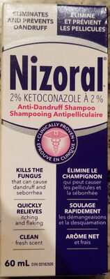 Nizoral Shp Anti Dandruff 60 mL — hair care at The Boardwalk Pharmacy, Kitchener-Waterloo
