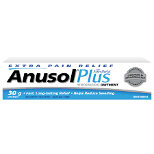 Anusol Plus Ointment 30G — stomach aid at The Boardwalk Pharmacy, Kitchener-Waterloo
