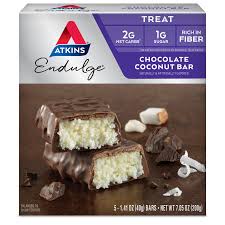 Atkins Endulge Chocolate Coconut 5/40G — meal replacement at The Boardwalk Pharmacy, Kitchener-Waterloo