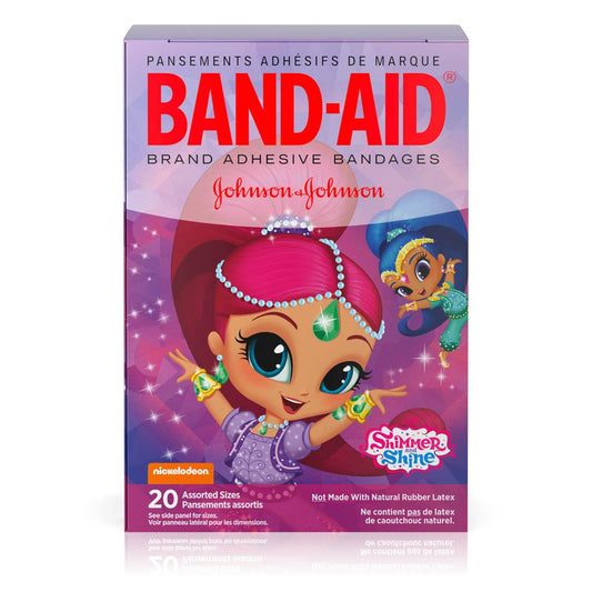 Band-Aid Shimmer Shine Asst (20) — first aid at The Boardwalk Pharmacy, Kitchener-Waterloo