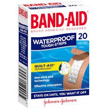 Band-Aid Tough Strip Waterproof (20) — first aid at The Boardwalk Pharmacy, Kitchener-Waterloo
