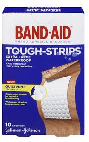 Band-Aid Waterproof EXT LG (10) — first aid at The Boardwalk Pharmacy, Kitchener-Waterloo