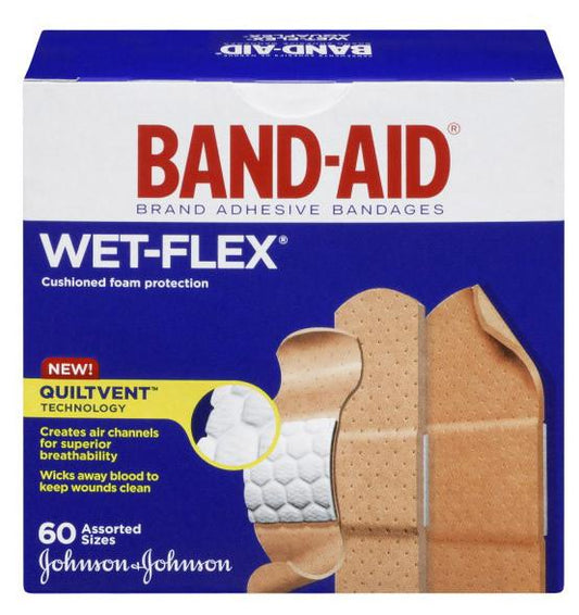 Band-Aid Wetflex (60) — first aid at The Boardwalk Pharmacy, Kitchener-Waterloo