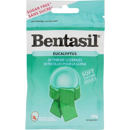 Bentasil Loz X-STR Eucalyptus (20) — cough and cold relief at The Boardwalk Pharmacy, Kitchener-Waterloo