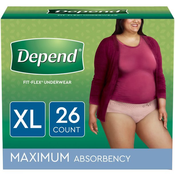 Depend Underwear Max Abs X - Large For Women (26) - The Boardwalk Pharmacy